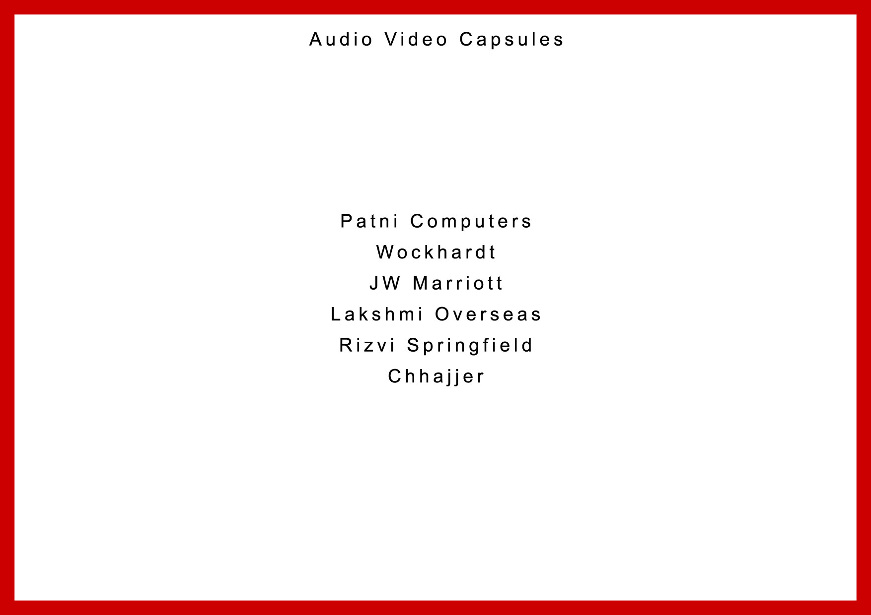 AV capsules · Wockhardt / Patni